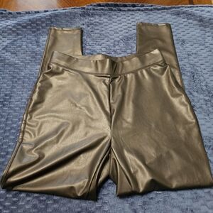 Black Faux Leather Leggings